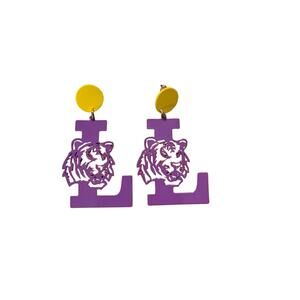 Tiger Game Day Dangle Filigree Earrings/LSU Tigers/Tiger Earrings/Gift for Her